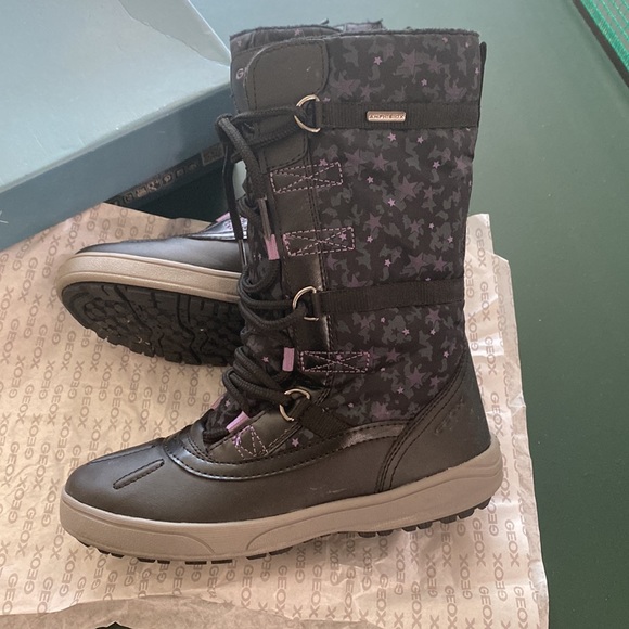 Geox Amphibiox girls snow winter boots - Picture 2 of 11